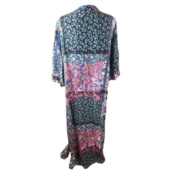 Hayden LA patchwork floral kimono duster 90’s vibes boho hippie floral - Picture 3 of 9